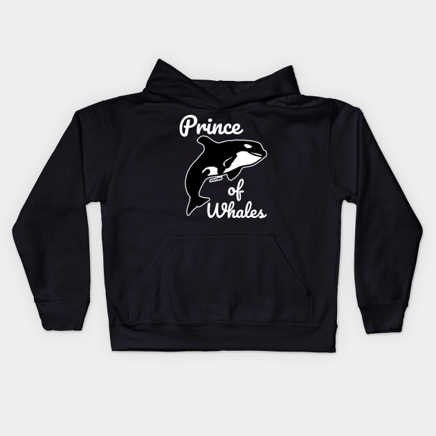 Prince of Whales Meme Themed Gifts for Whale Lovers Kids Hoodie by sketchnkustom
